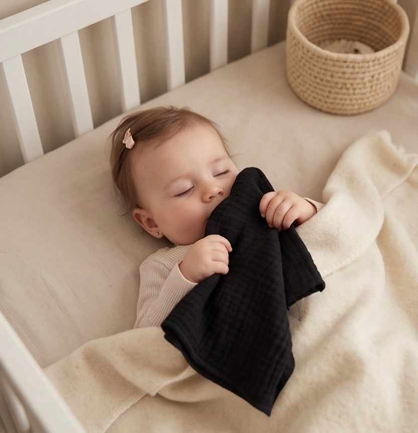 BIO Kuscheltuch Nuschi schwarz