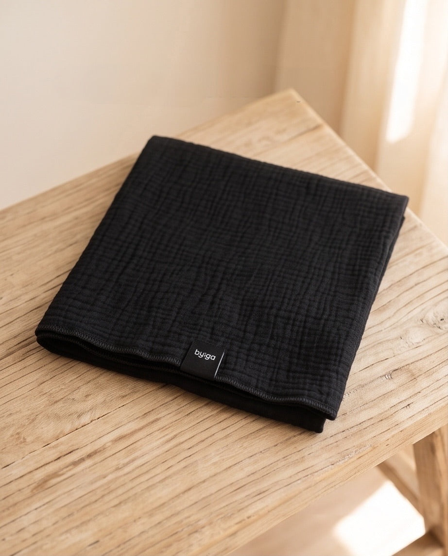 BIO Kuscheltuch Nuschi schwarz