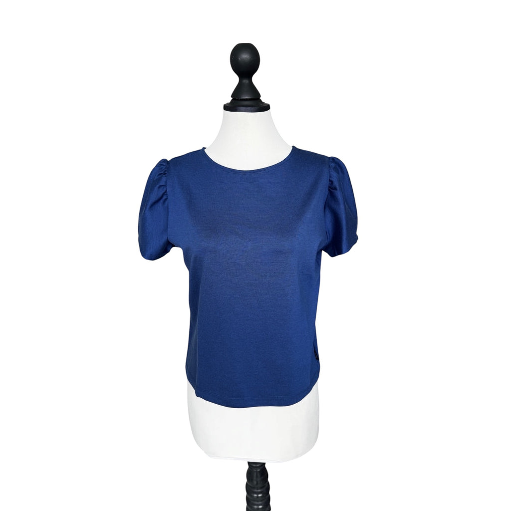 T-Shirt Puffärmel blau