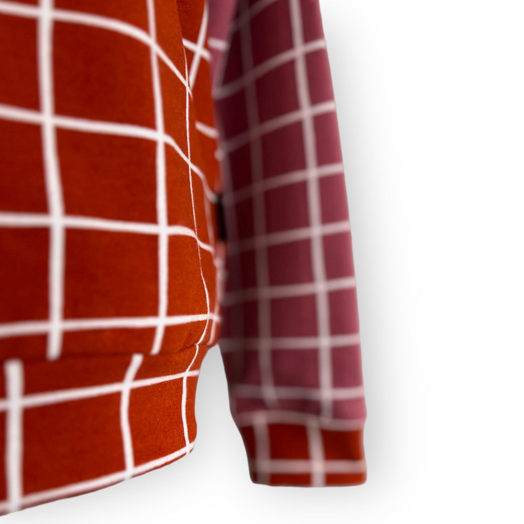 BIO Sweatpullover Grid orange