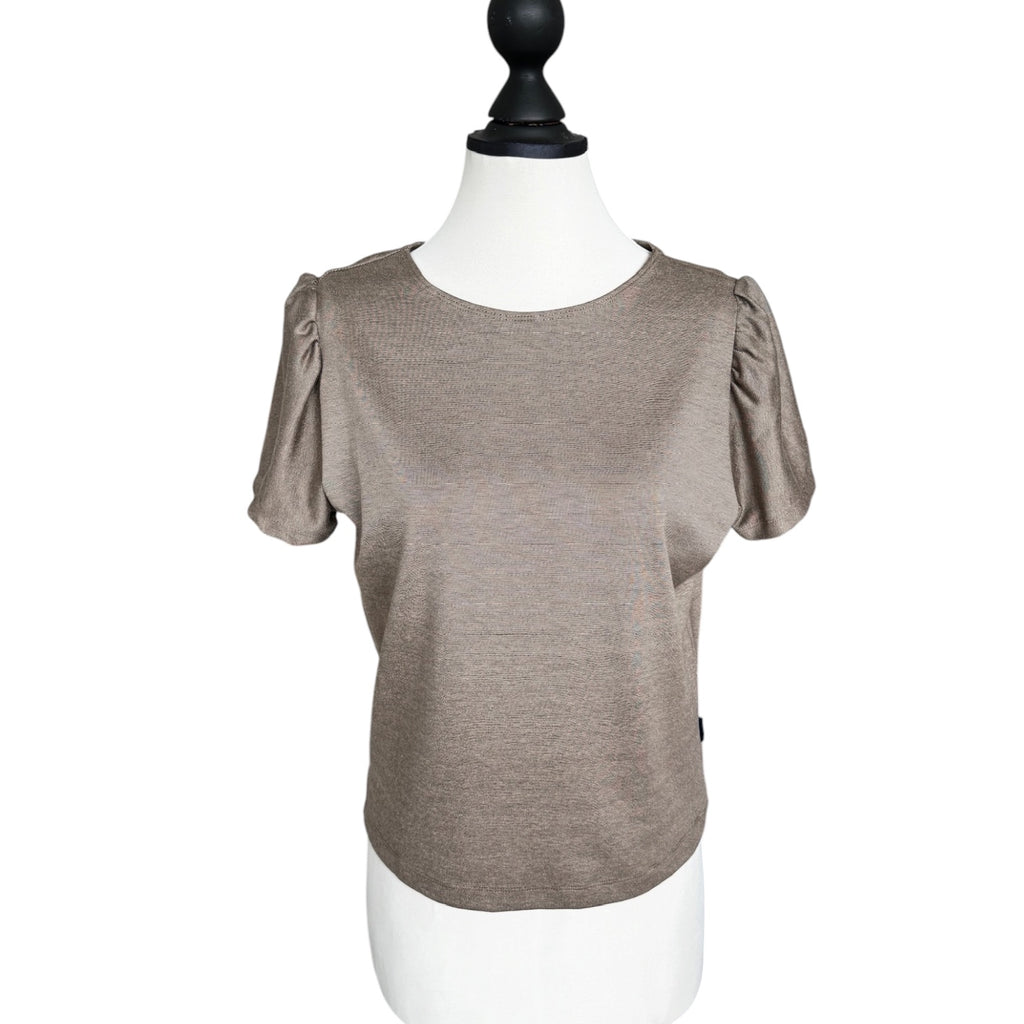 T-Shirt Puffärmel sand