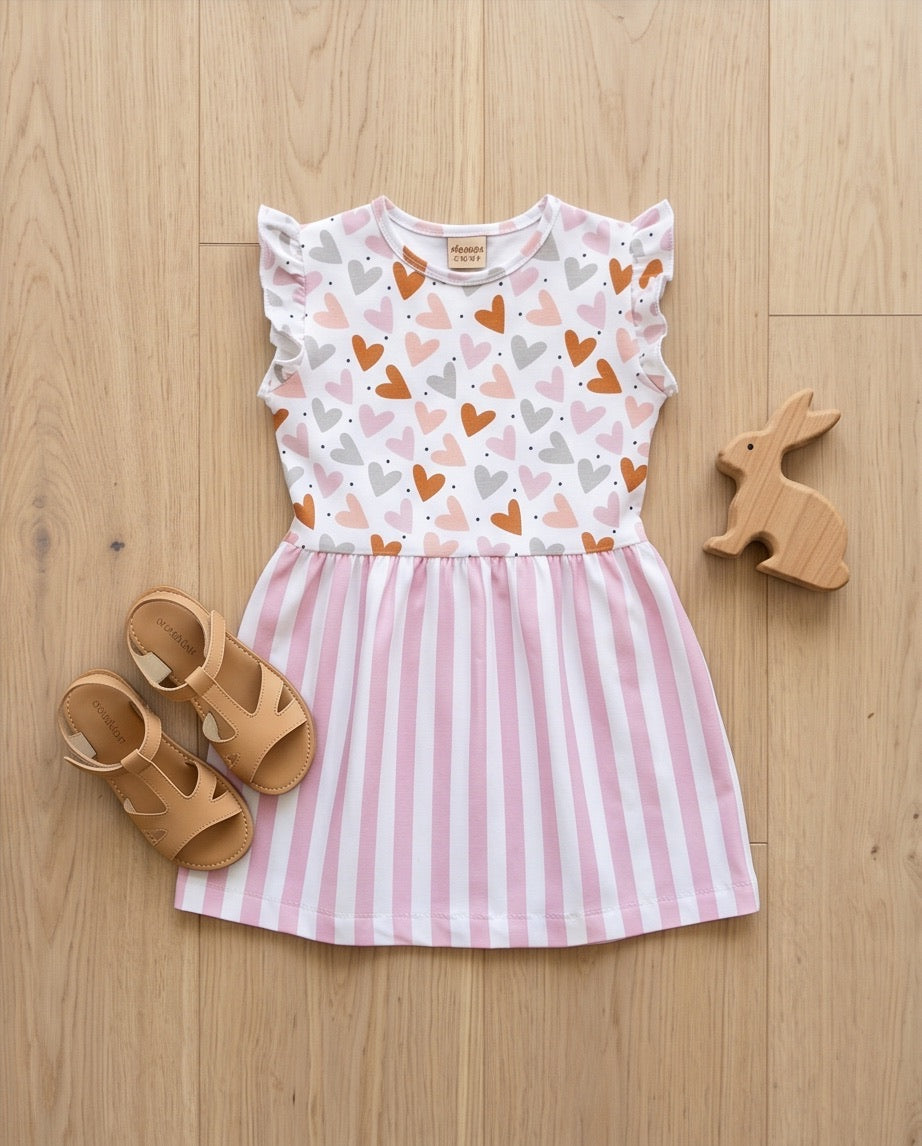 BIO Sommerkleid Herzen