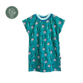 BIO Shirtkleid Hashtag dunkelmint