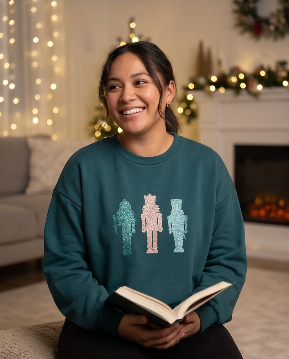 BIO Weihnachtspullover smaragd