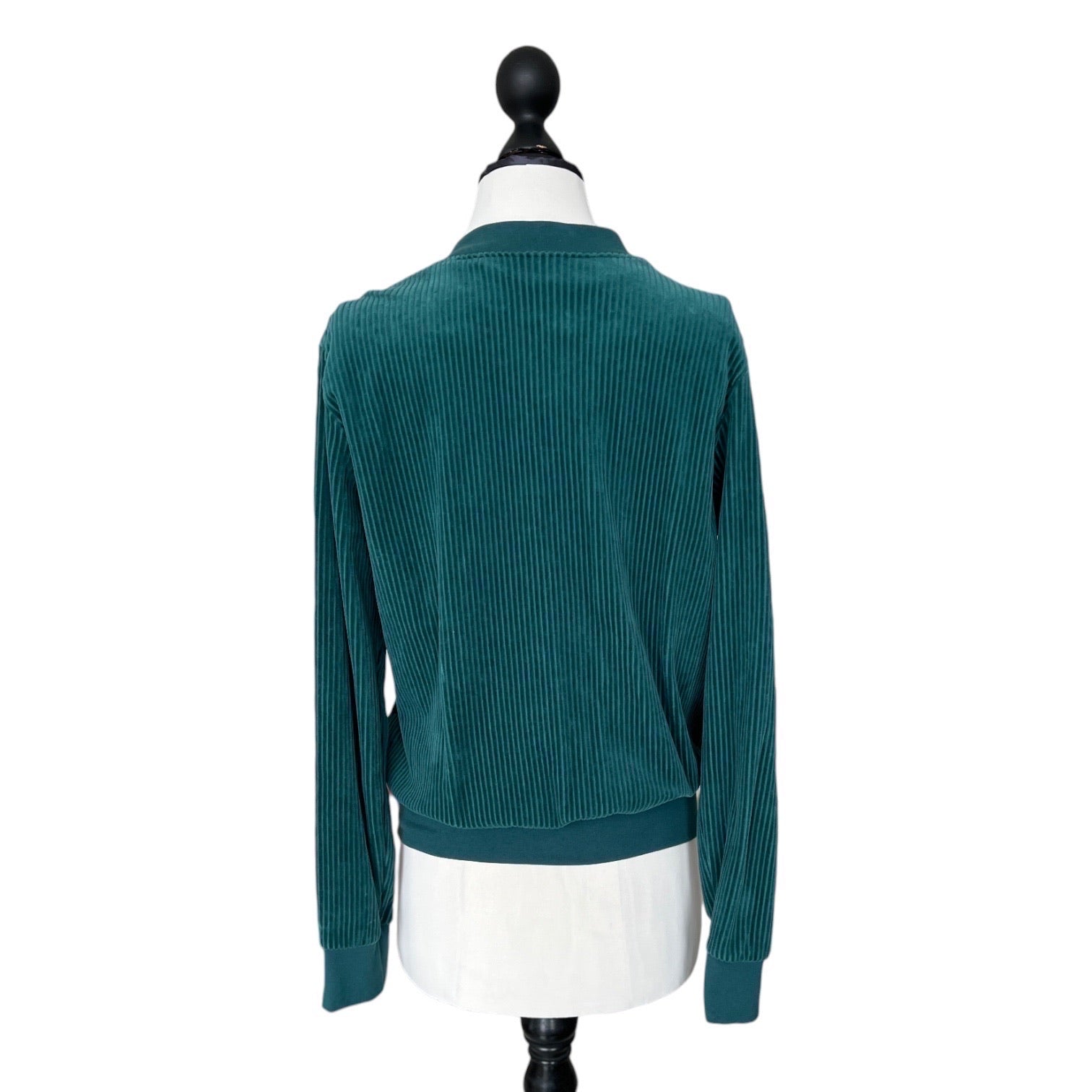 BIO Damen Blouson Cord Jersey smaragd