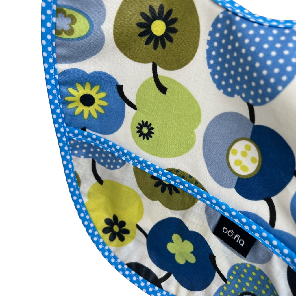Baby Lätzli mini Äpfel blau