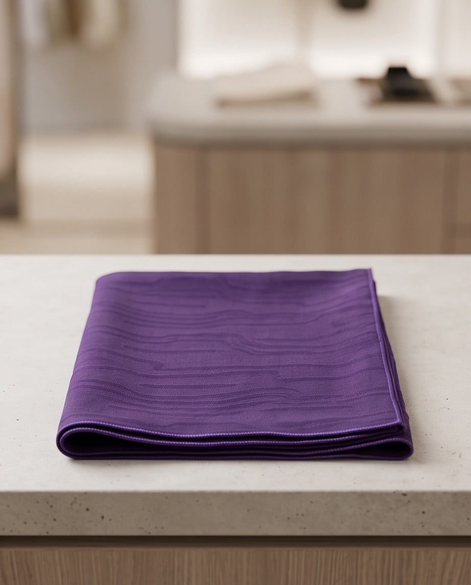 Schal uni violett Struktur