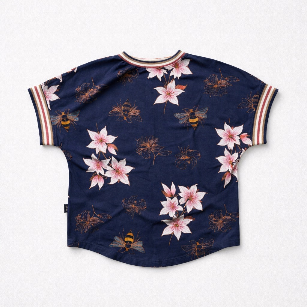 BIO Damen T-Shirt Lilien einteilig