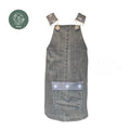 BIO Jeans Latzrock 86/92 grau
