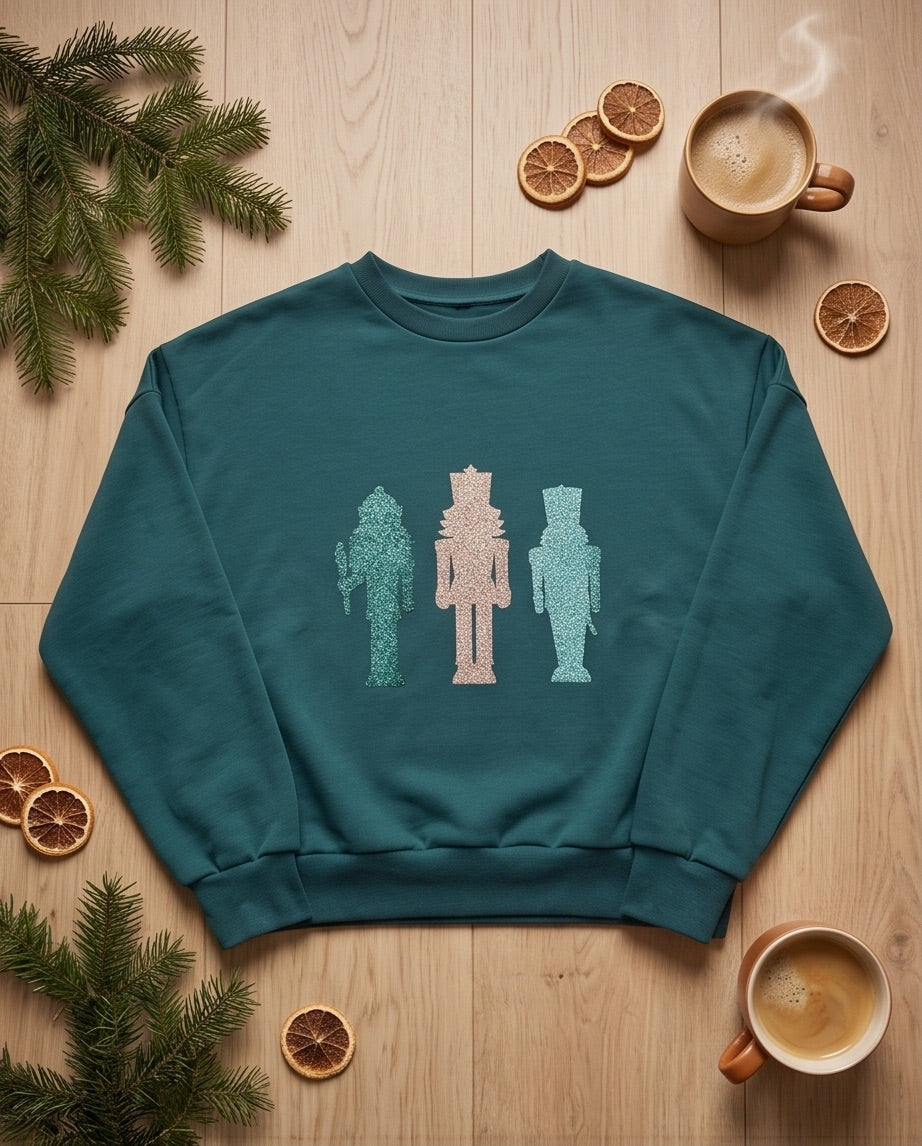 BIO Weihnachtspullover smaragd
