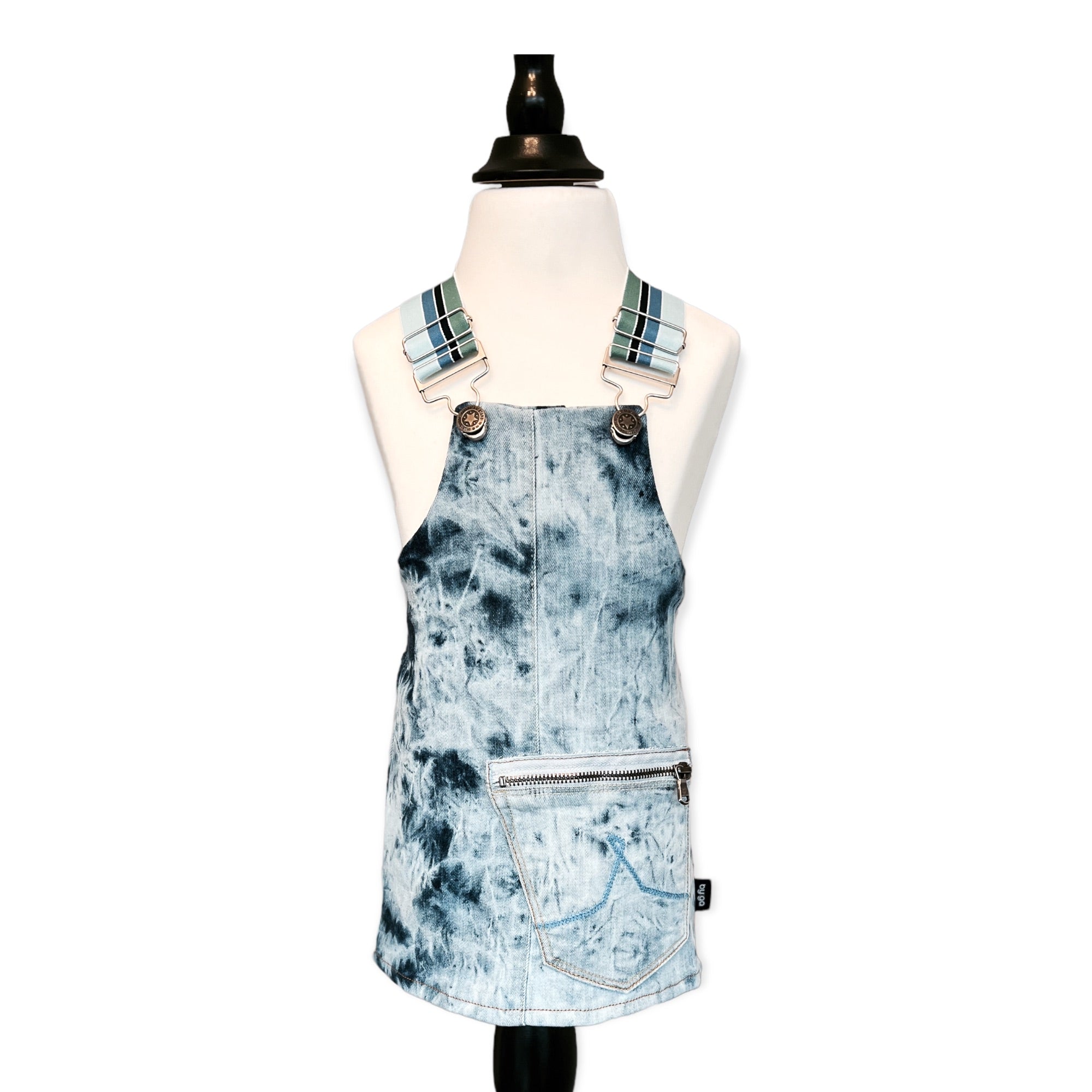 BIO Jeans Latzrock 74/80 blau