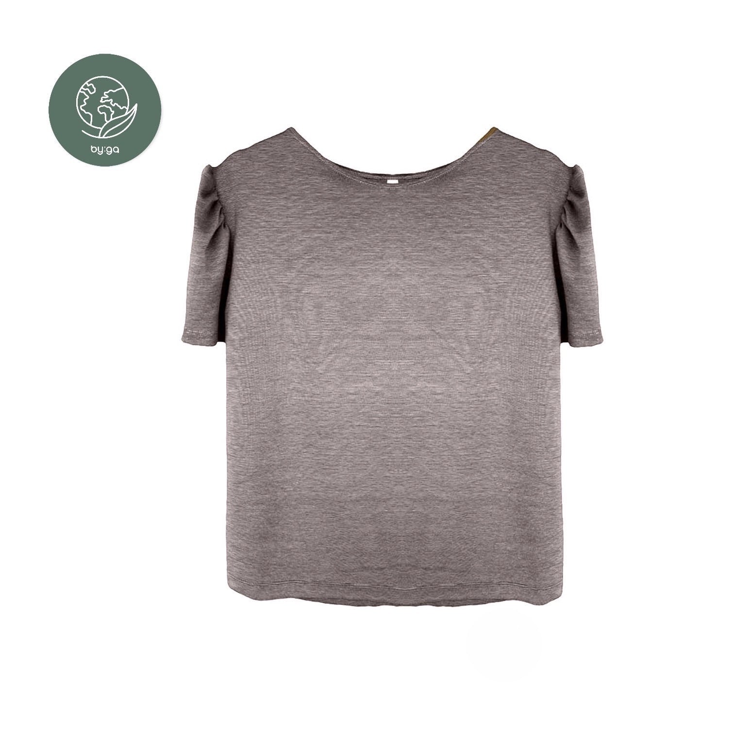 T-Shirt Puffärmel sand