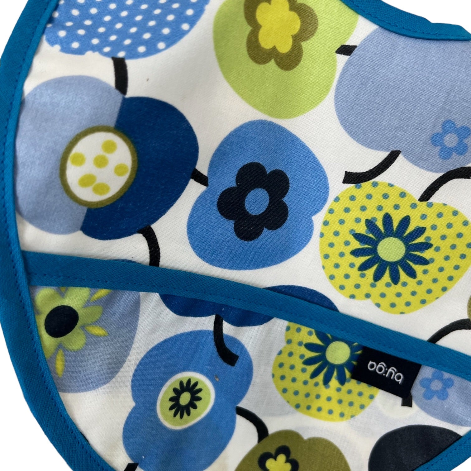 Baby Lätzli mini Äpfel blau
