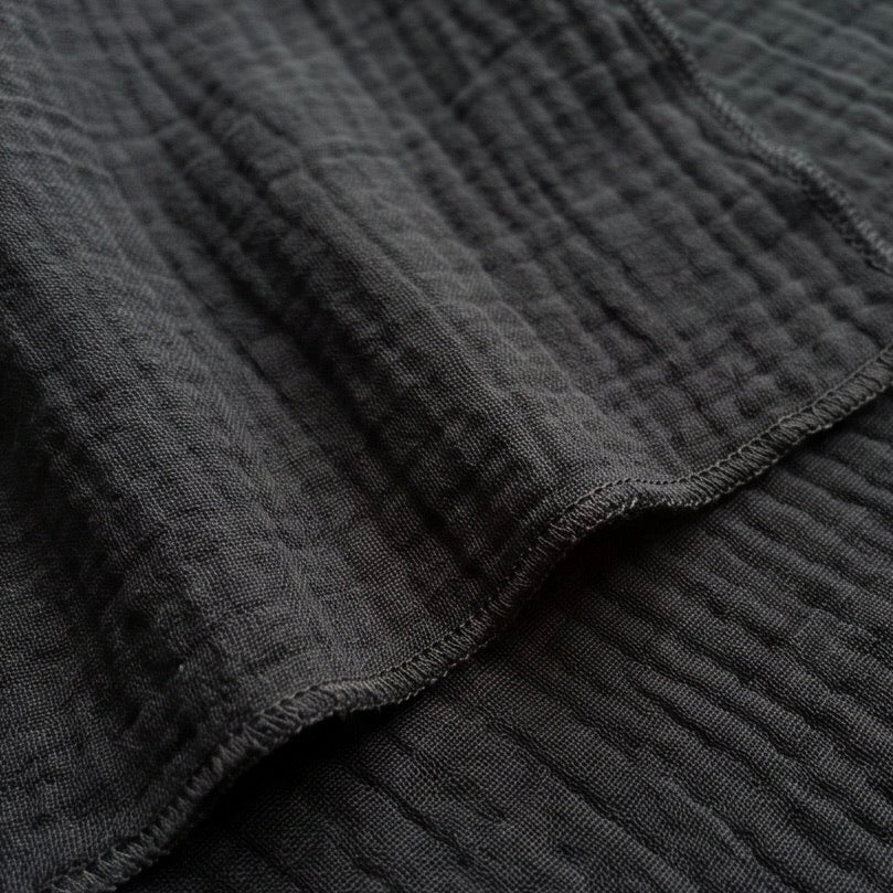 BIO Musselinschal schwarz klein