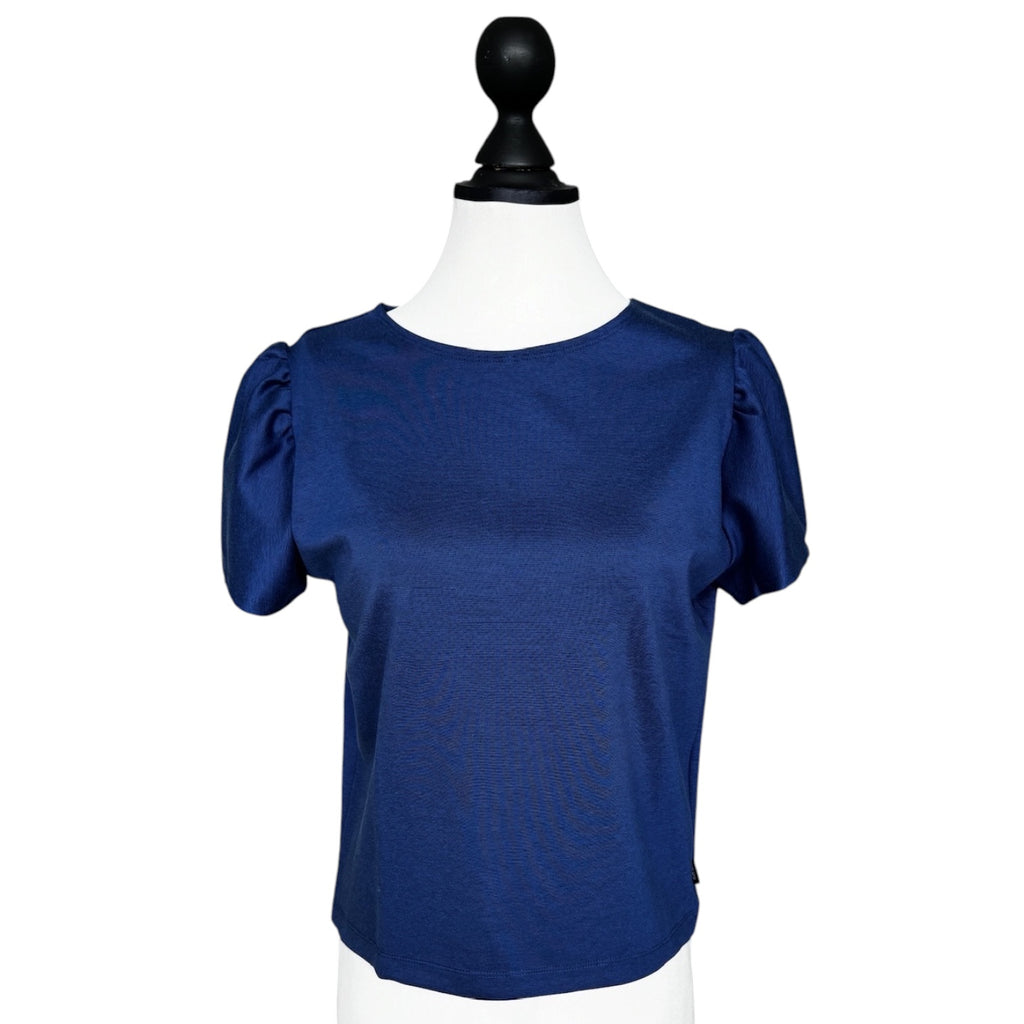 T-Shirt Puffärmel blau