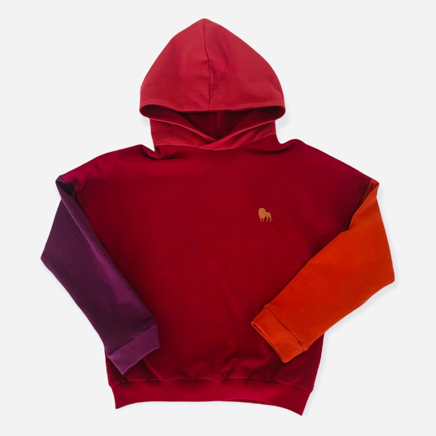BIO Hoodie bordeaux