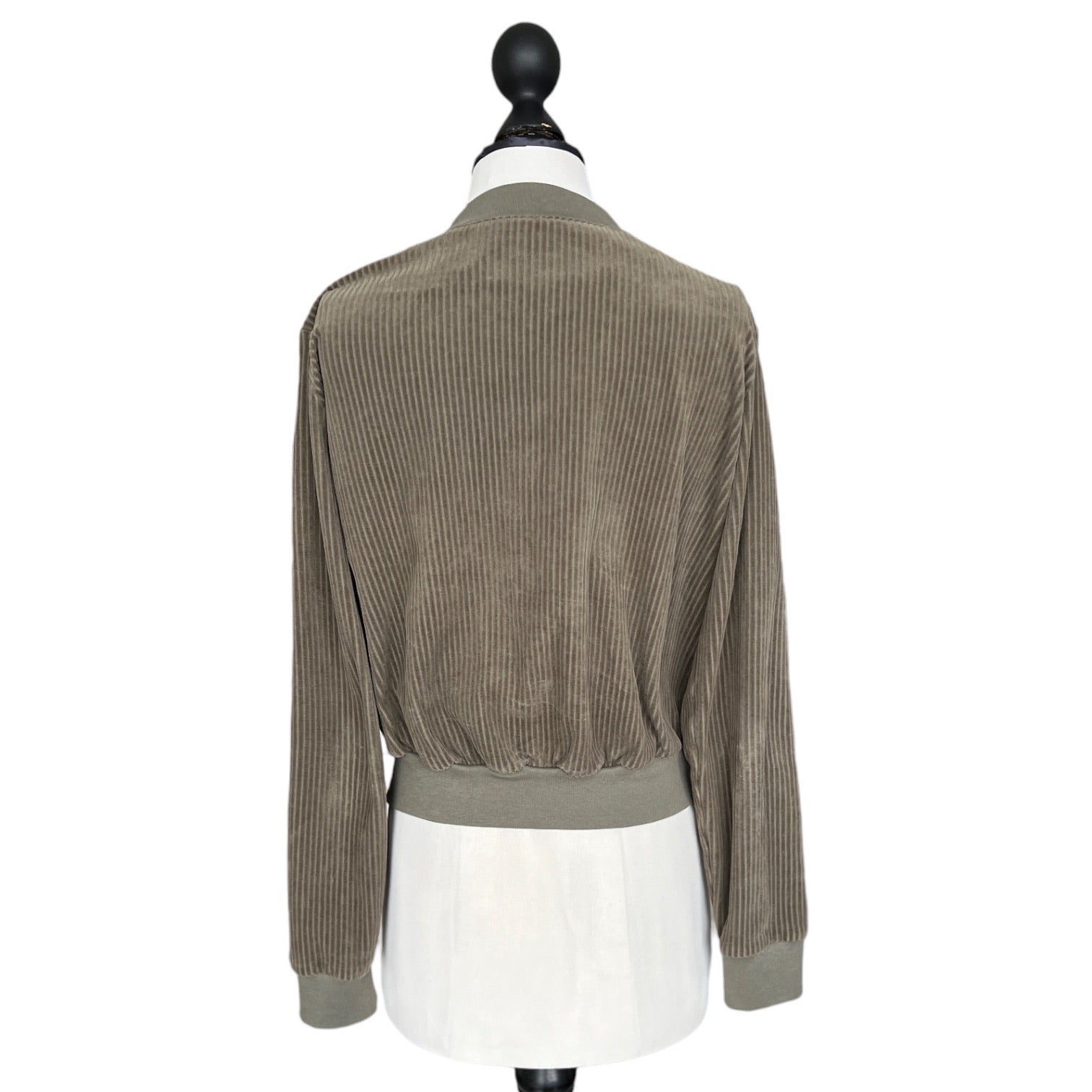 BIO Damen Blouson Cord Jersey khaki