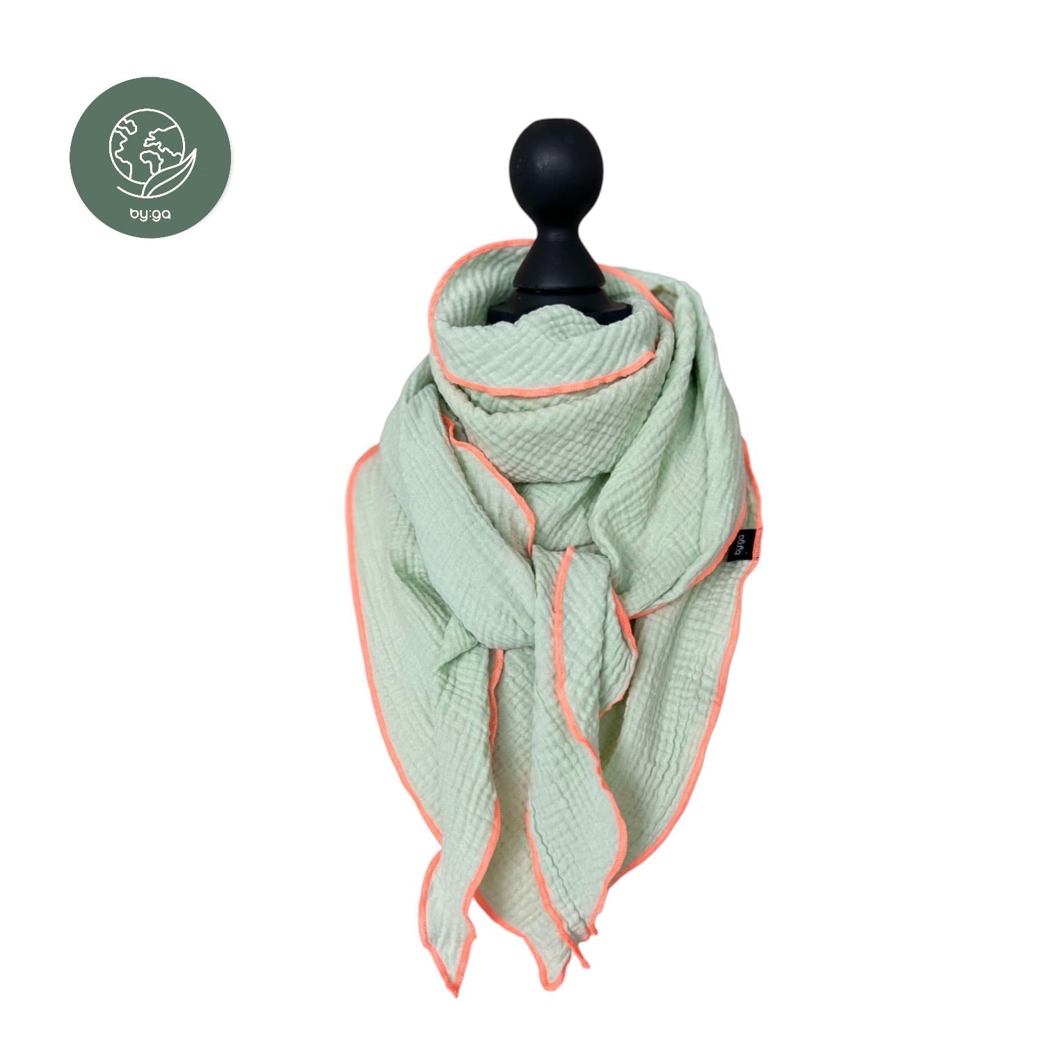 BIO Musselin Dreieckstuch mint