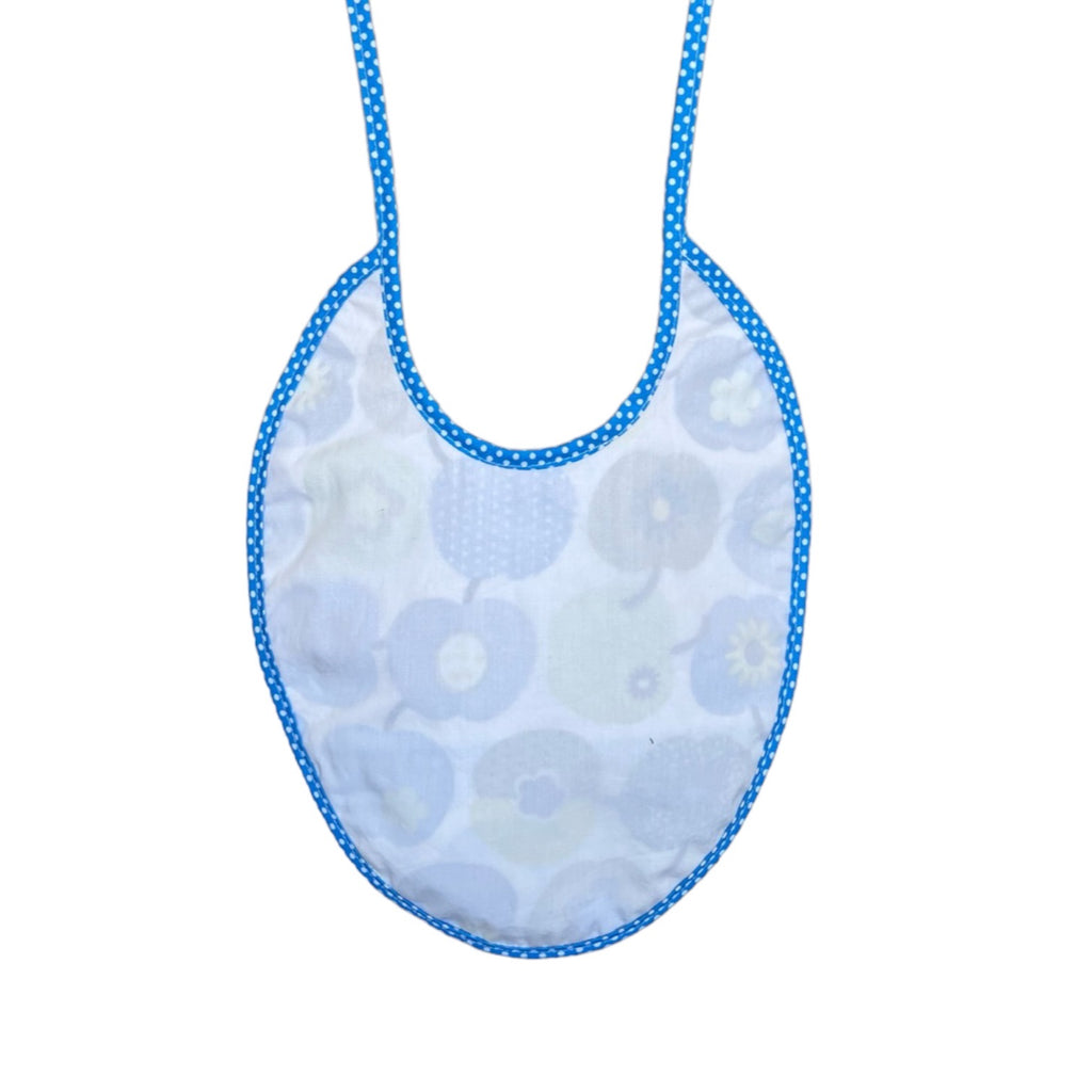 Baby Lätzli mini Äpfel blau