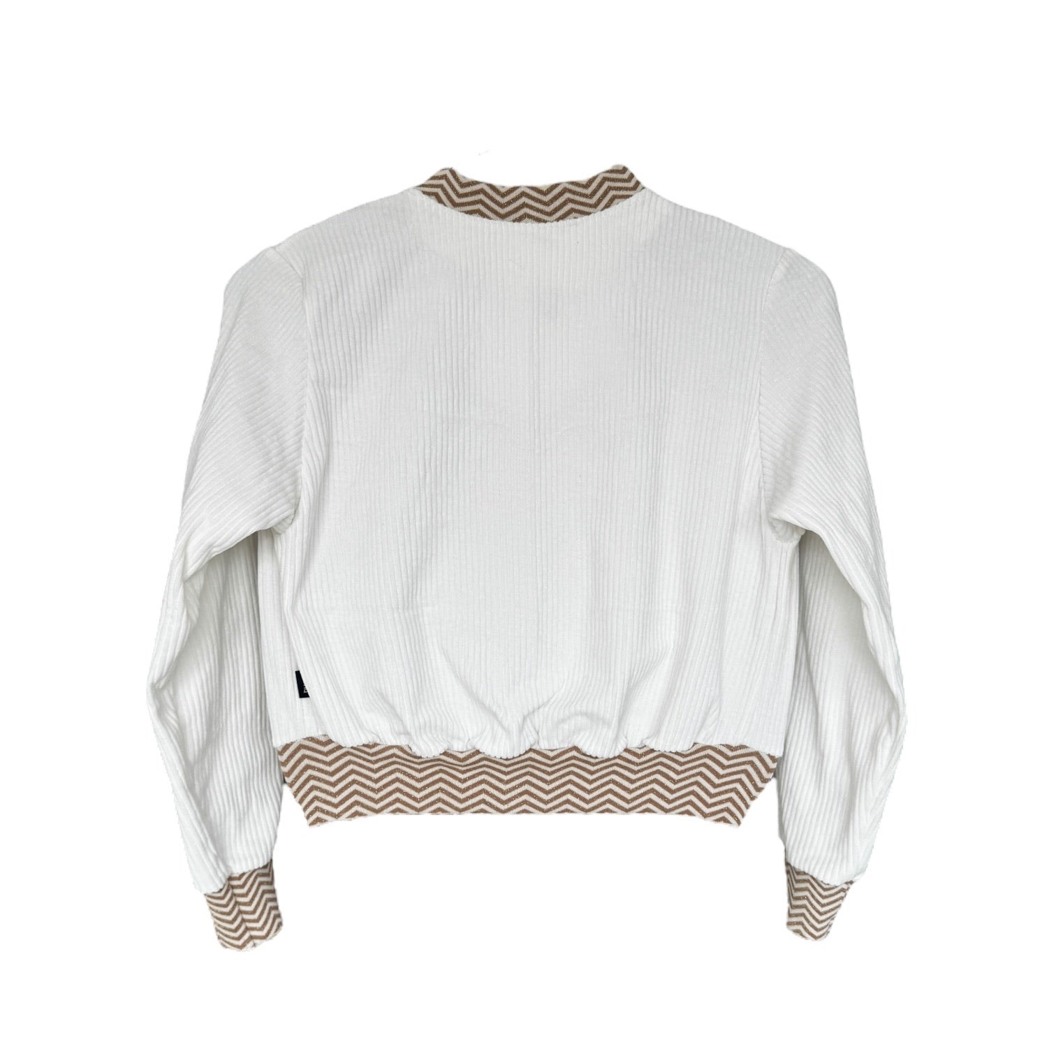 BIO Damen Blouson Cord Jersey wollweiss