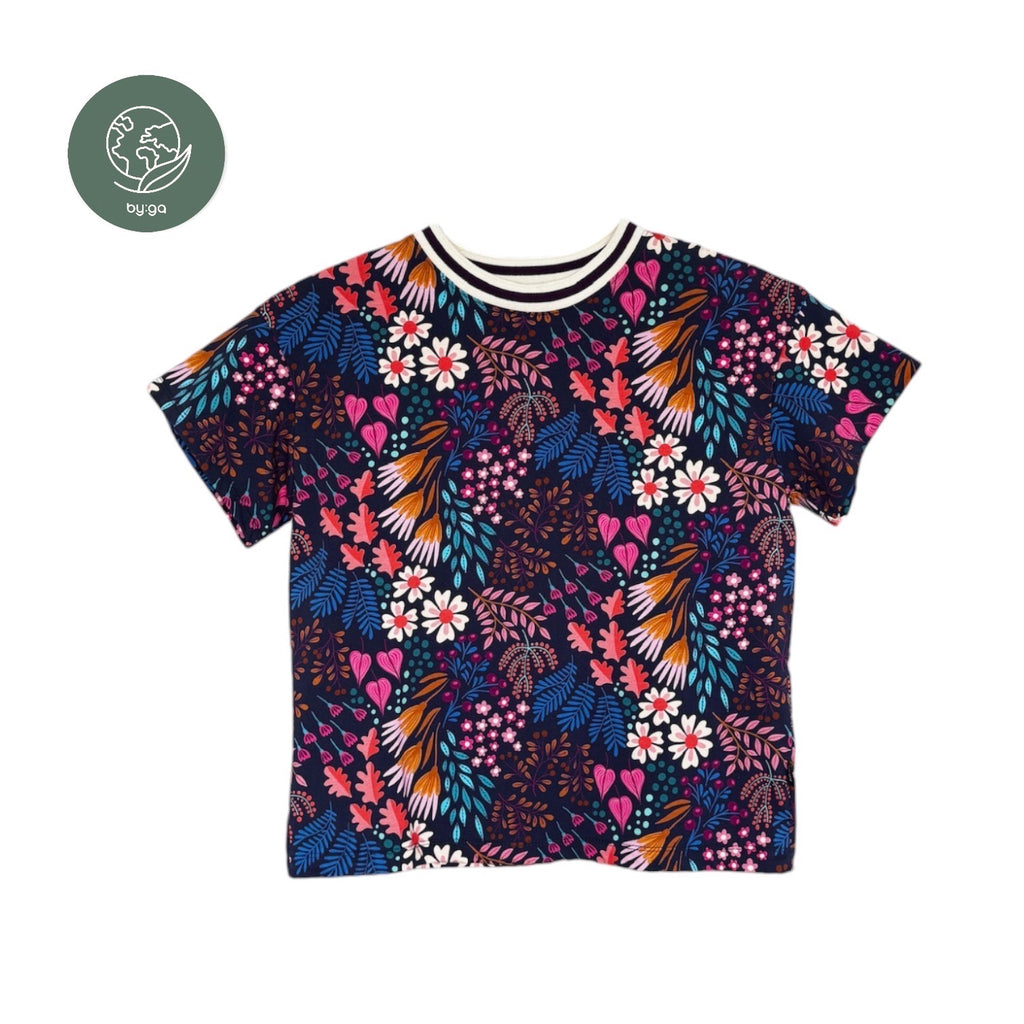 BIO Damen T-Shirt Blumen