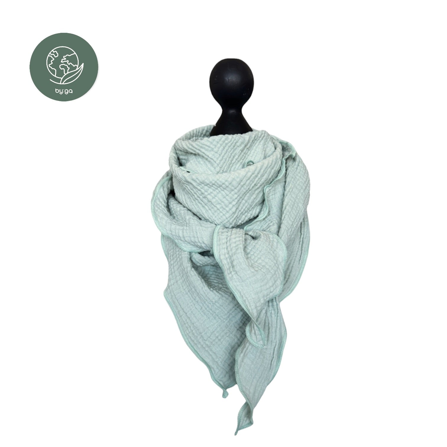 BIO Musselin Dreieckstuch mint
