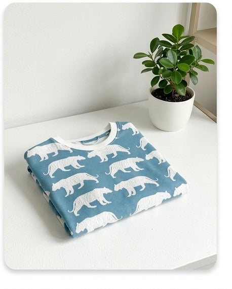 Langarmshirt Tiger Glitzer