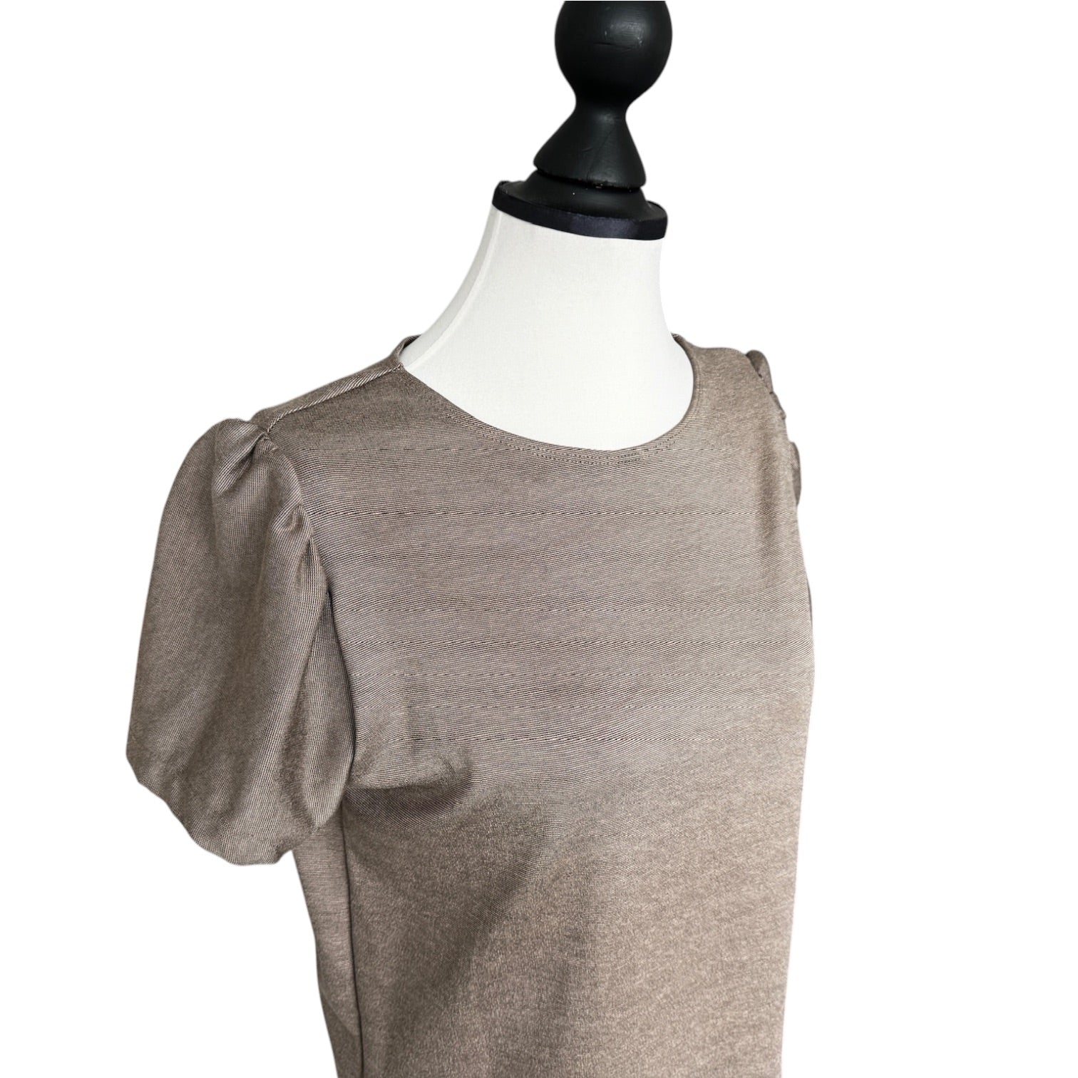 T-Shirt Puffärmel sand