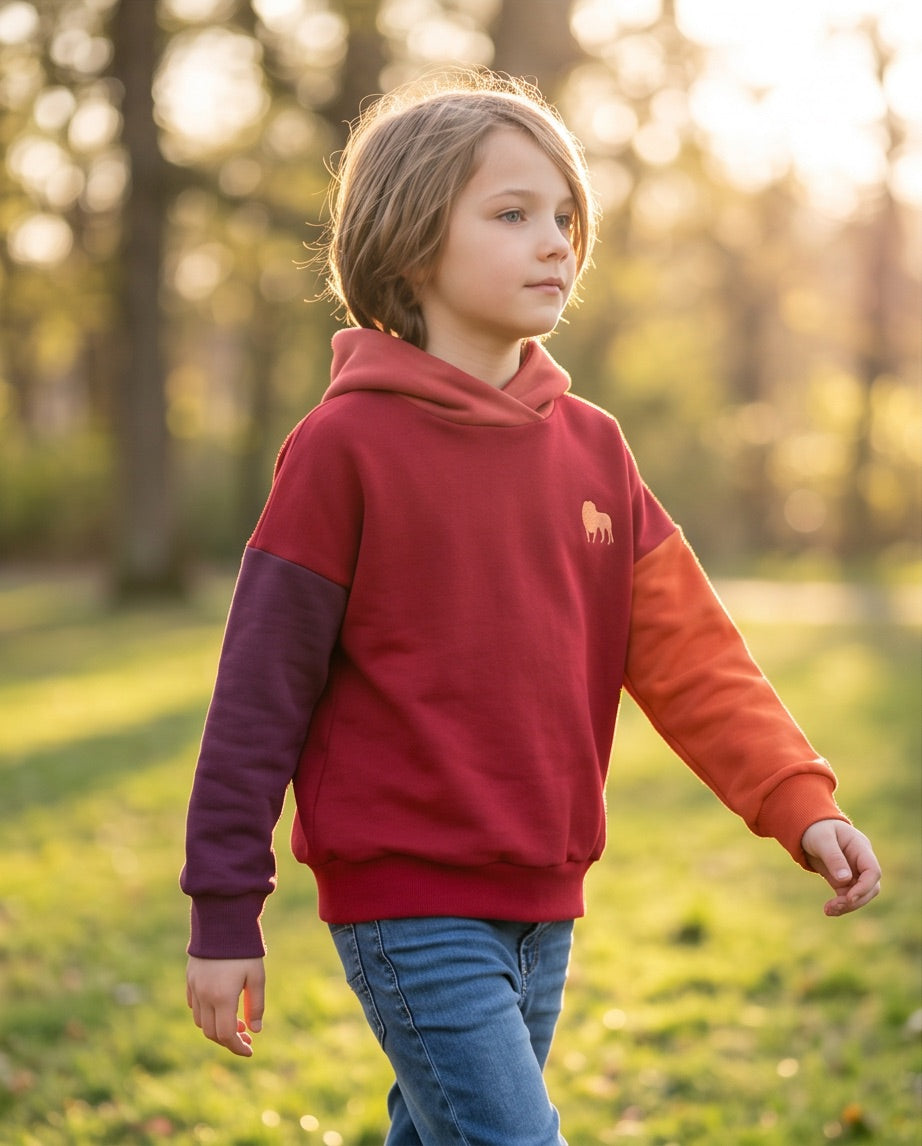 BIO Hoodie bordeaux
