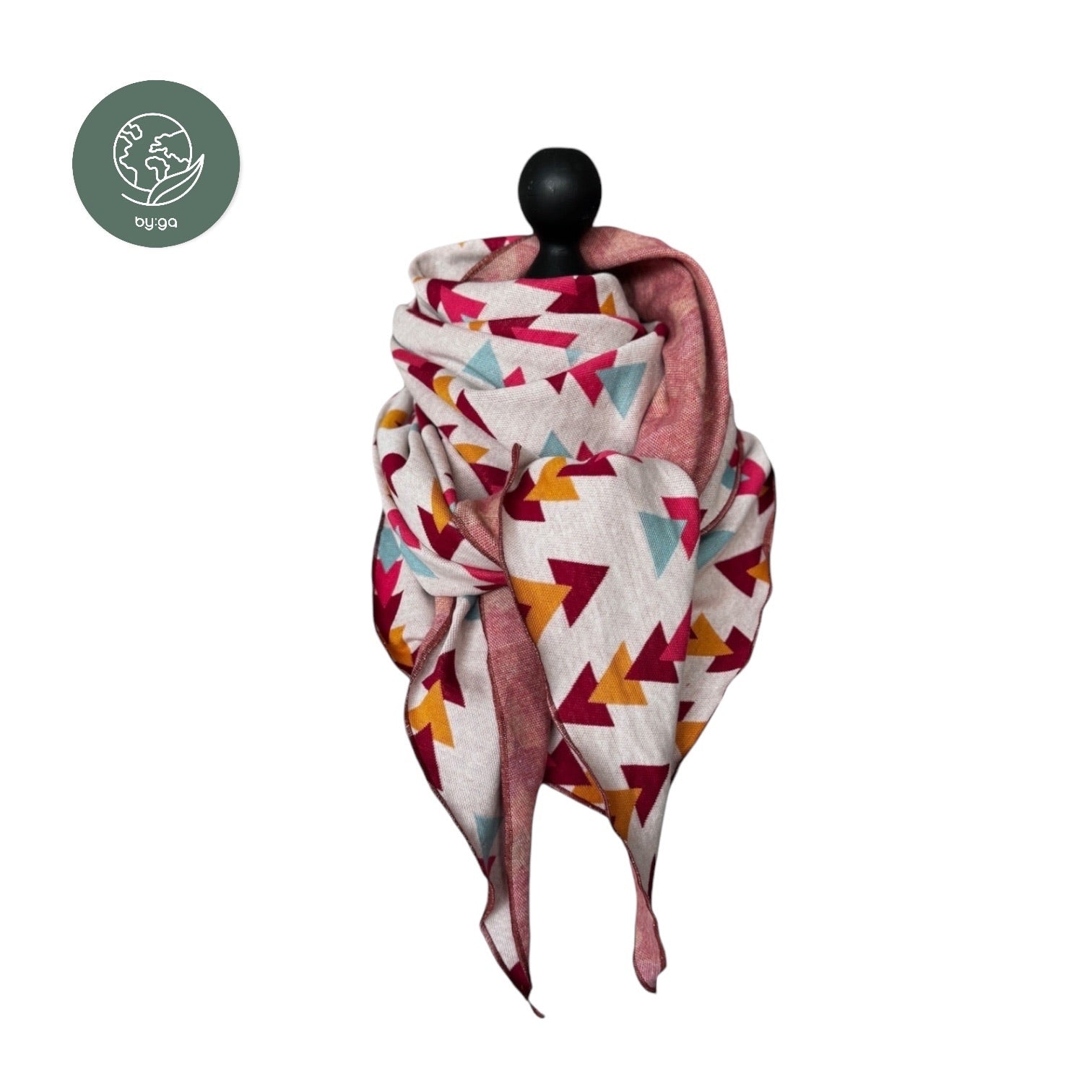 Bio Jacquard Dreieckstuch Dreiecke bunt