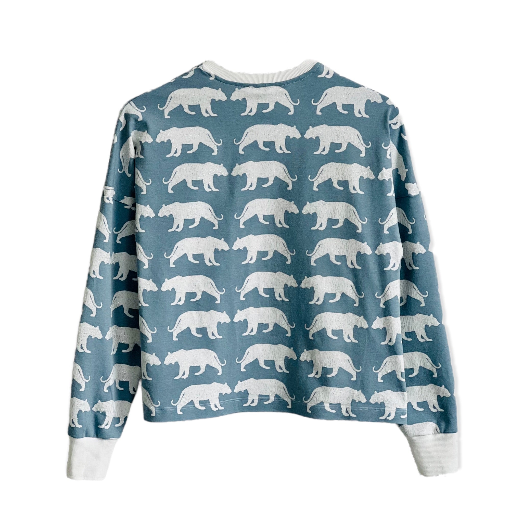 Langarmshirt Tiger Glitzer