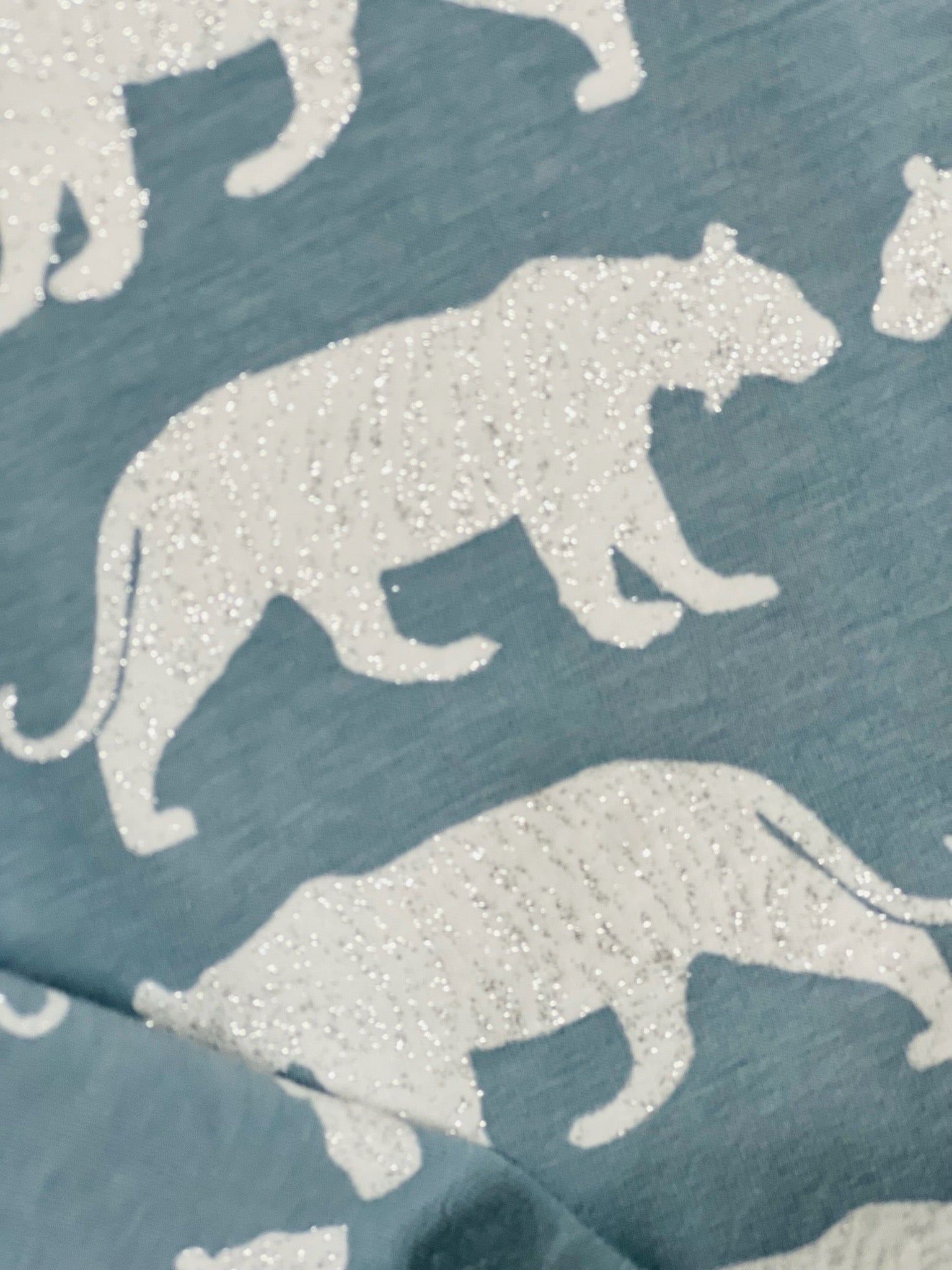 Langarmshirt Tiger Glitzer