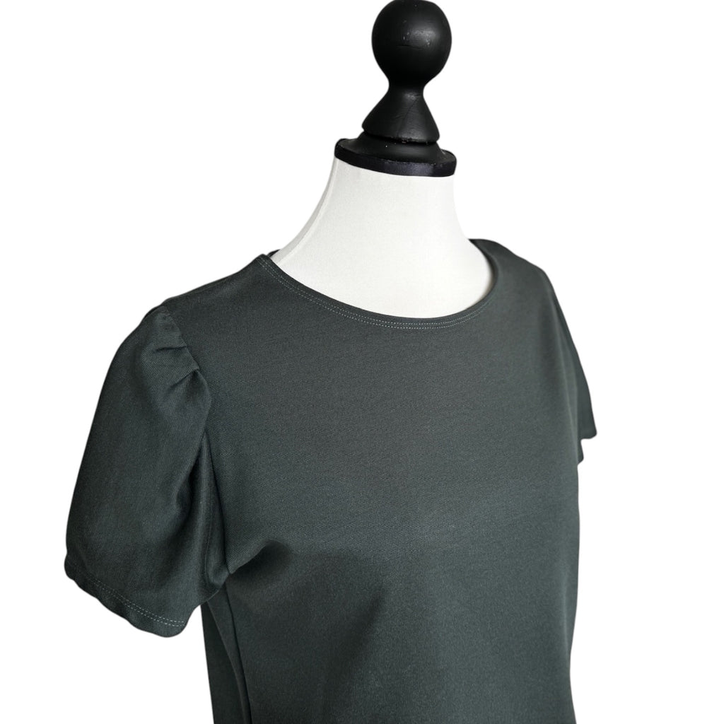 T-Shirt Puffärmel dunkelgrün