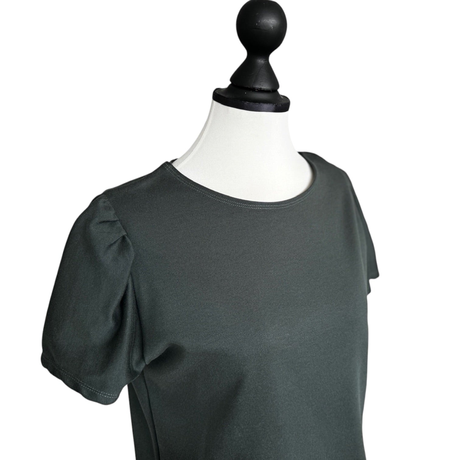 T-Shirt Puffärmel dunkelgrün