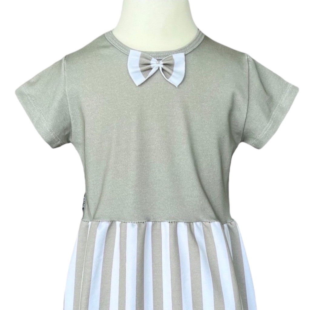 BIO Sommerkleid grün gestreift