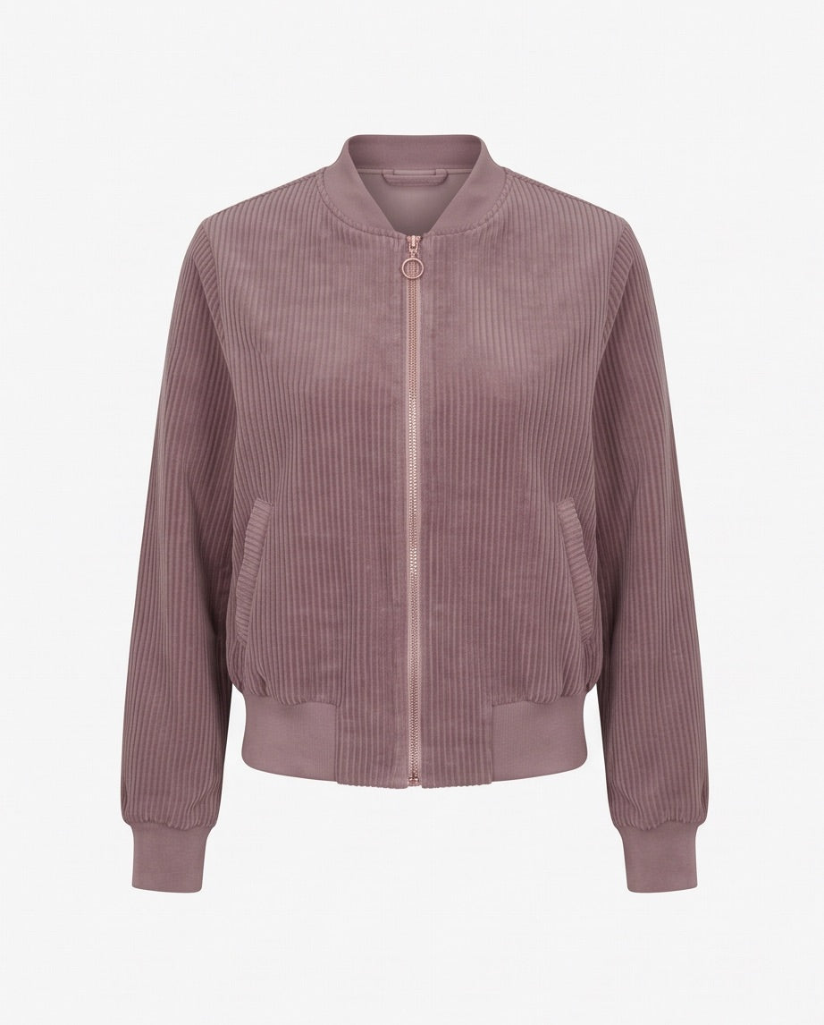 BIO Damen Blouson Cord Jersey altrosa