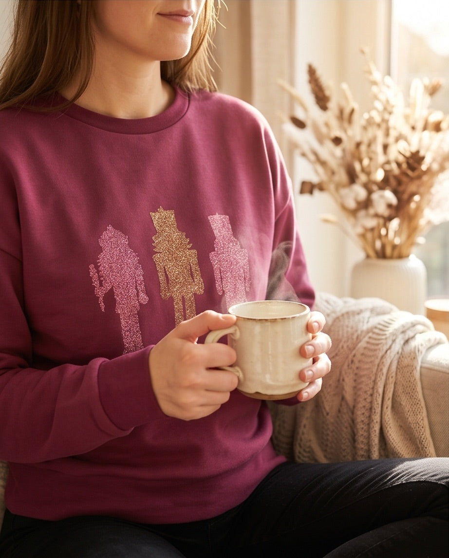 BIO Weihnachtspullover beere