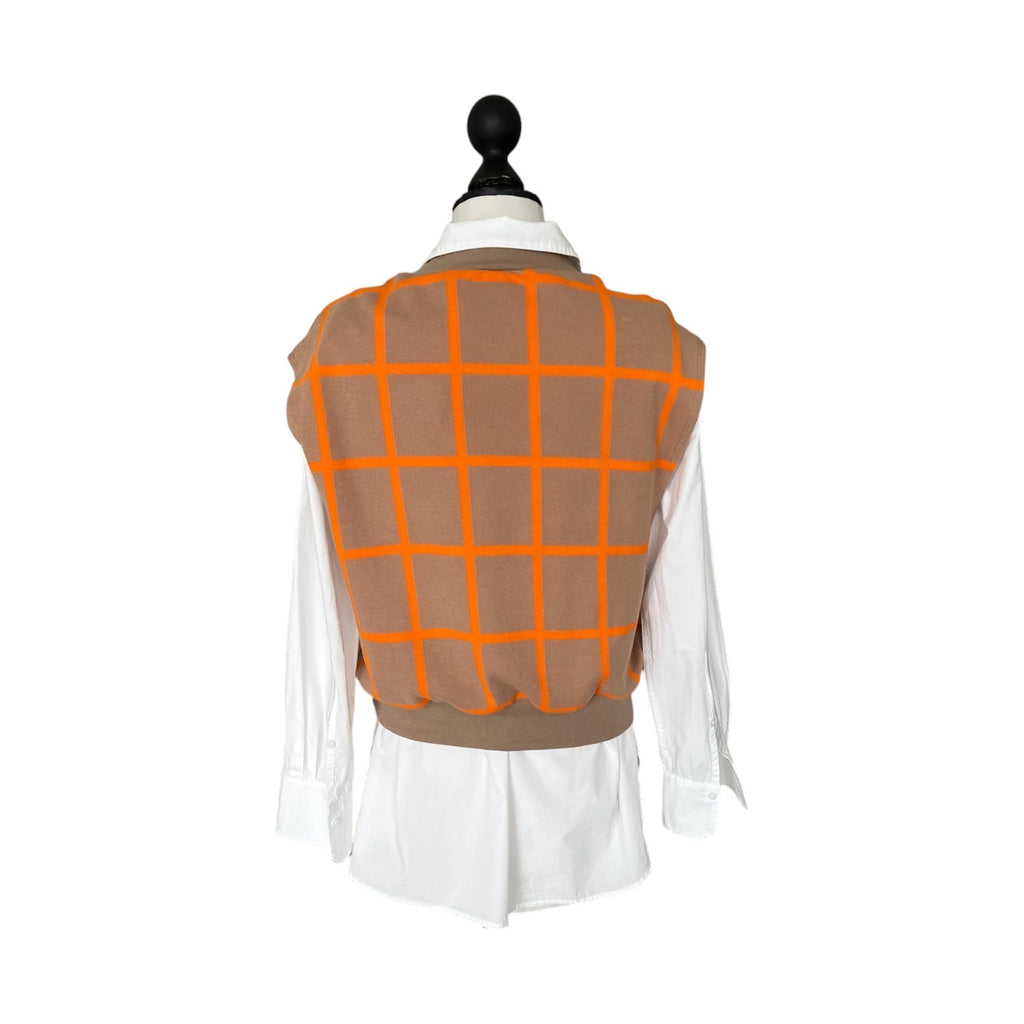BIO Pullunder Karo orange