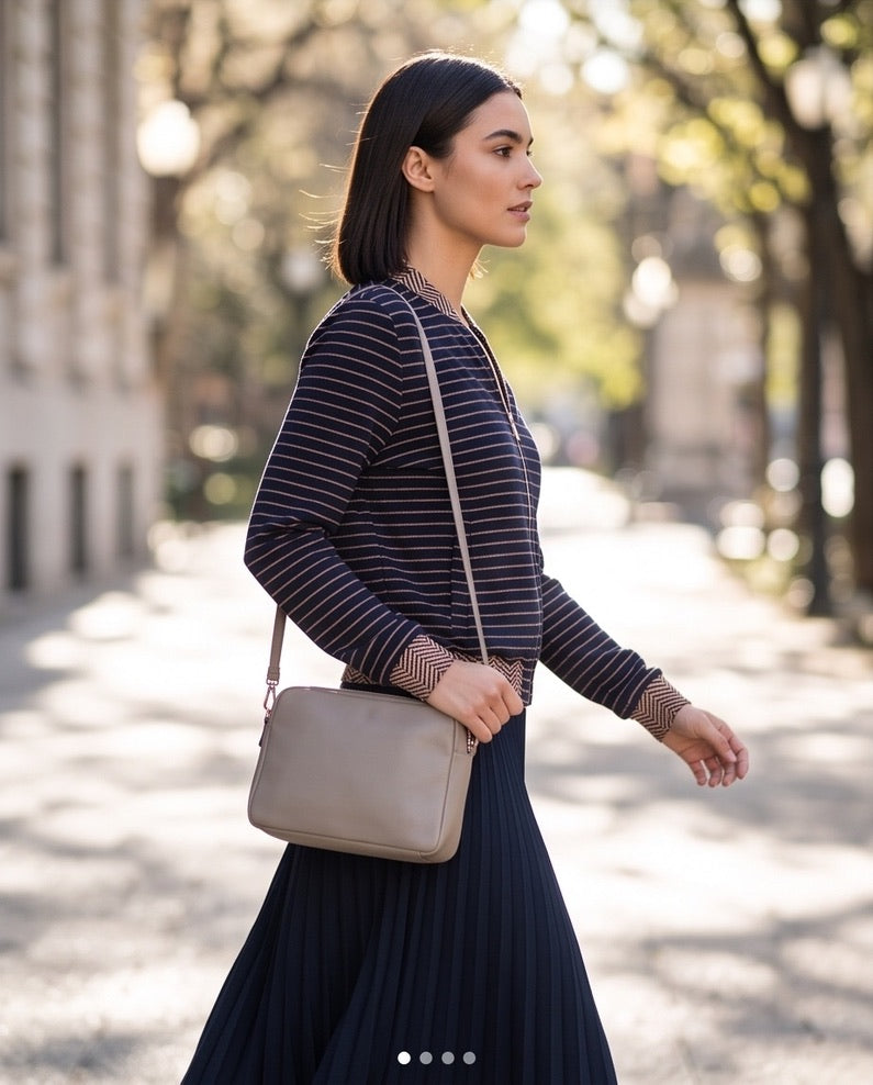 BIO Damen Blouson quer gestreift