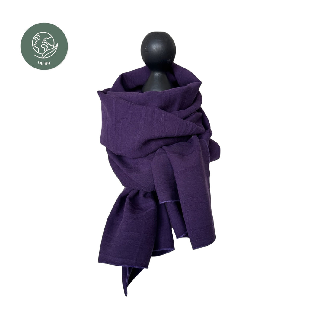 Schal uni violett Struktur