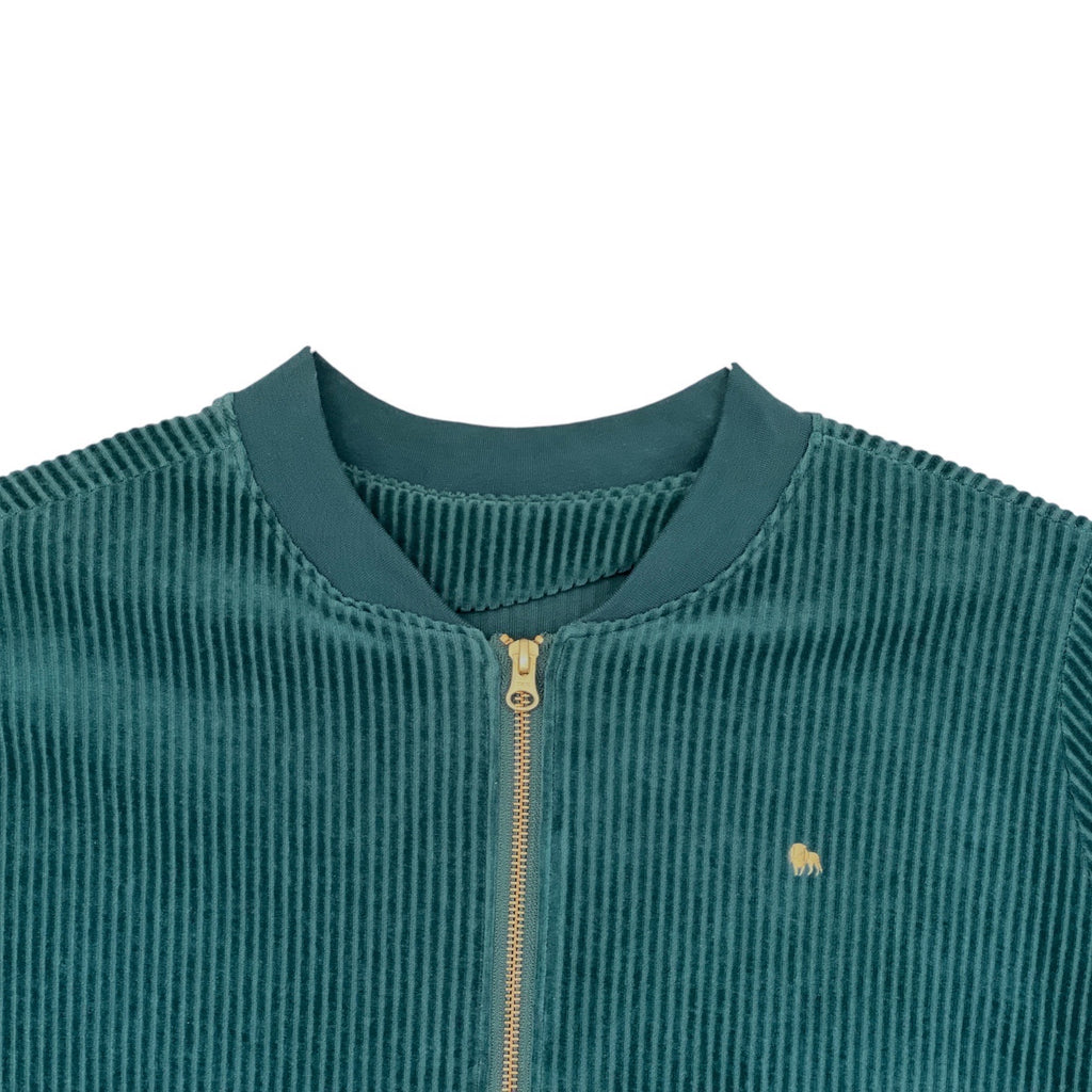 BIO Damen Blouson Cord Jersey smaragd