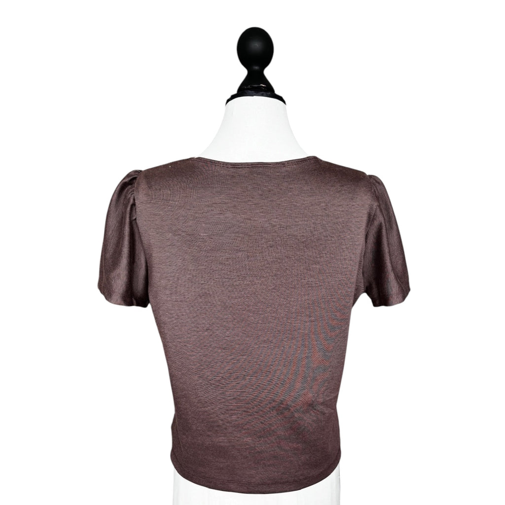 T-Shirt Puffärmel altrosa