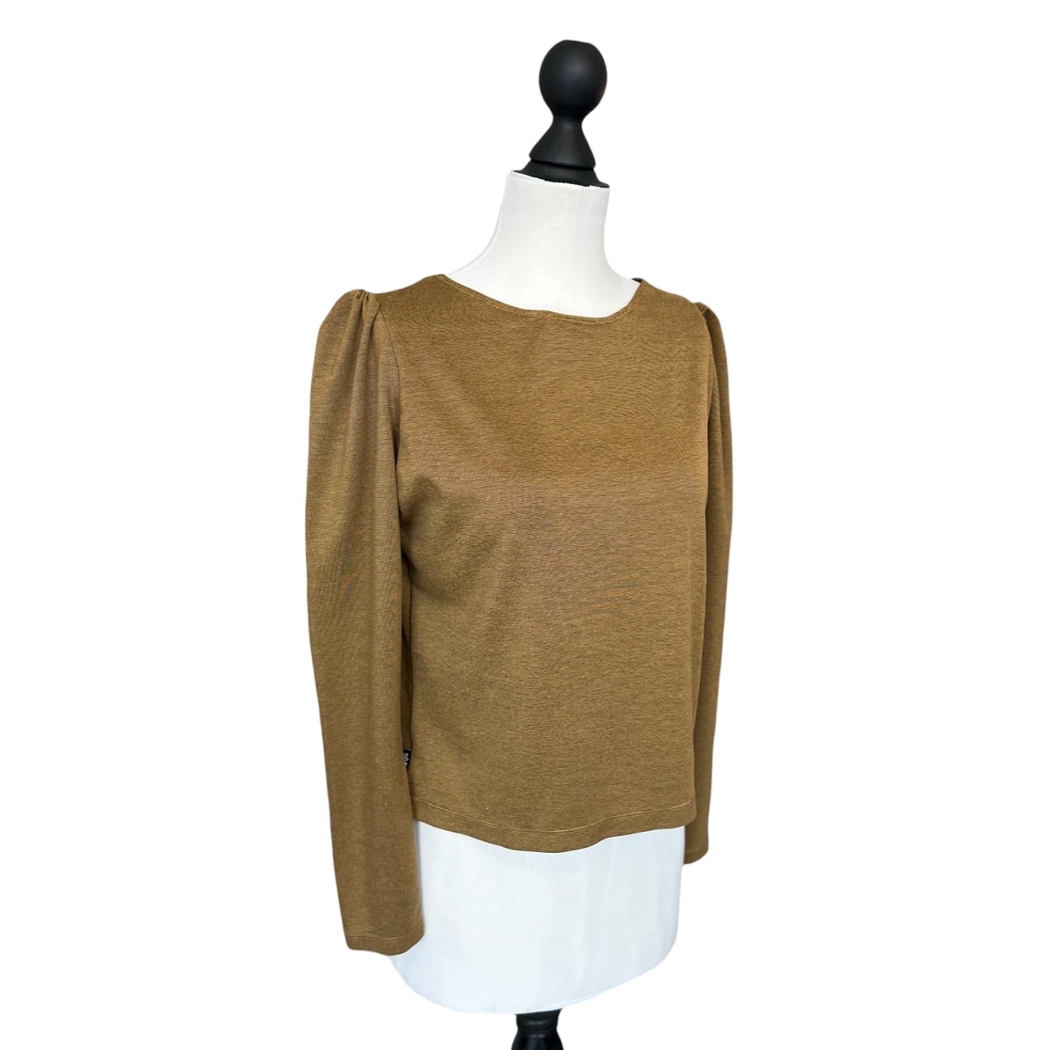 Langarmshirt Puffärmel senf