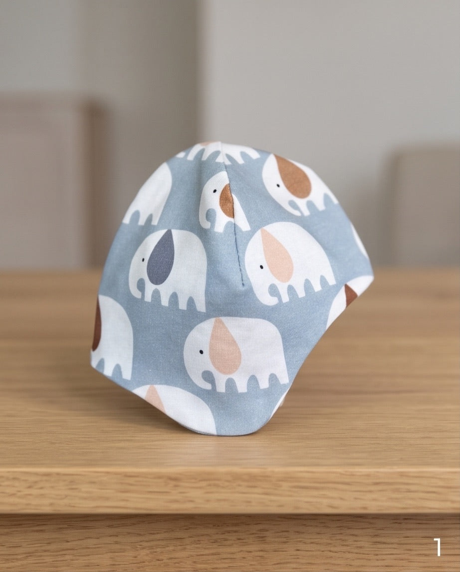BIO Baby Wendemütze Elefanten