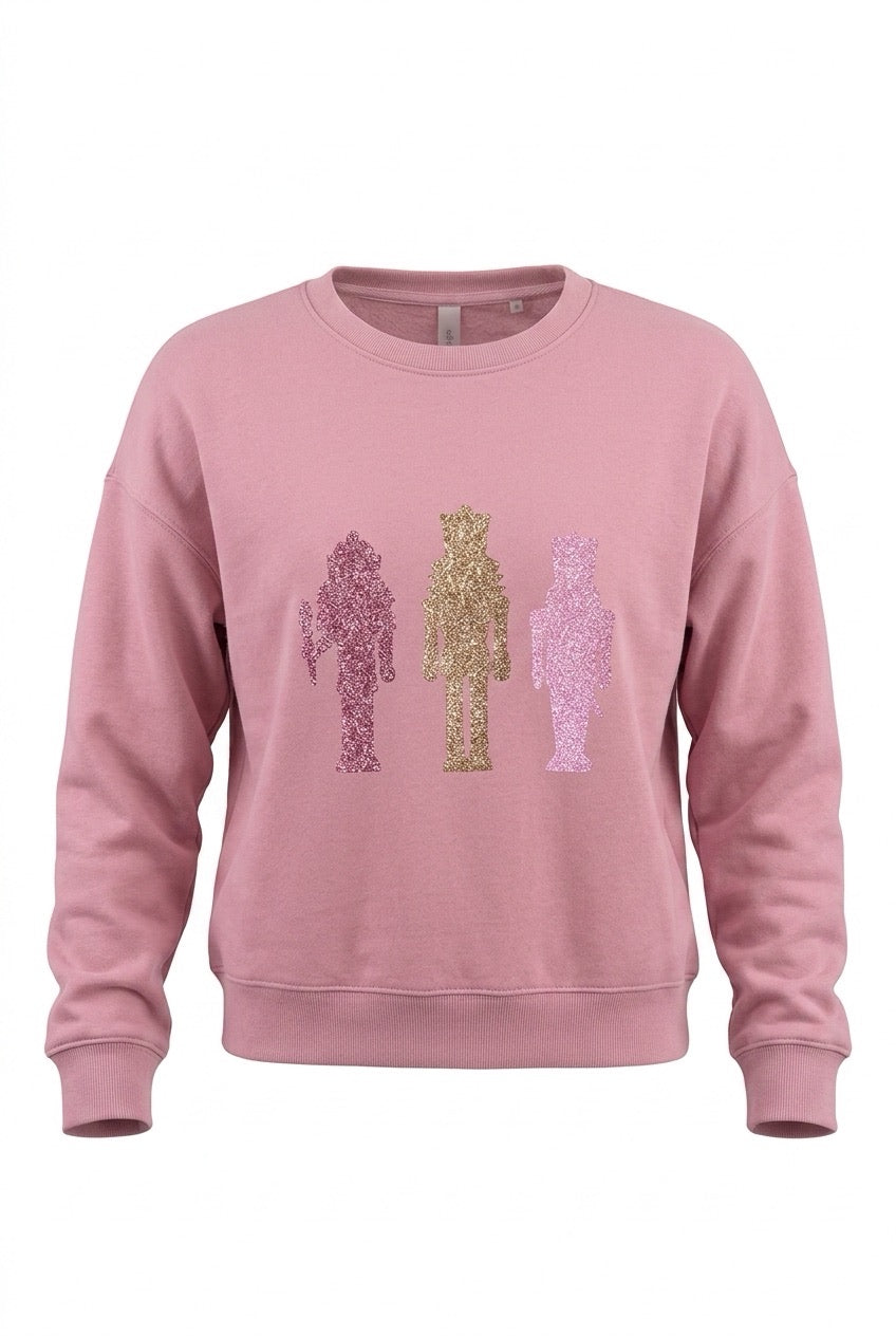 BIO Weihnachtspullover rosa