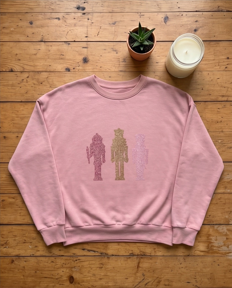 BIO Weihnachtspullover rosa