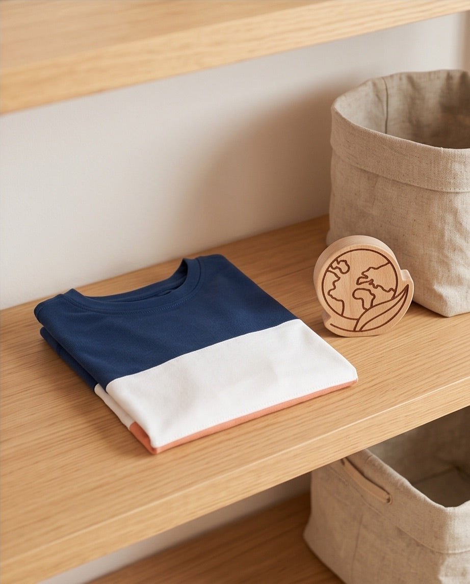 BIO T-Shirt blau/terra
