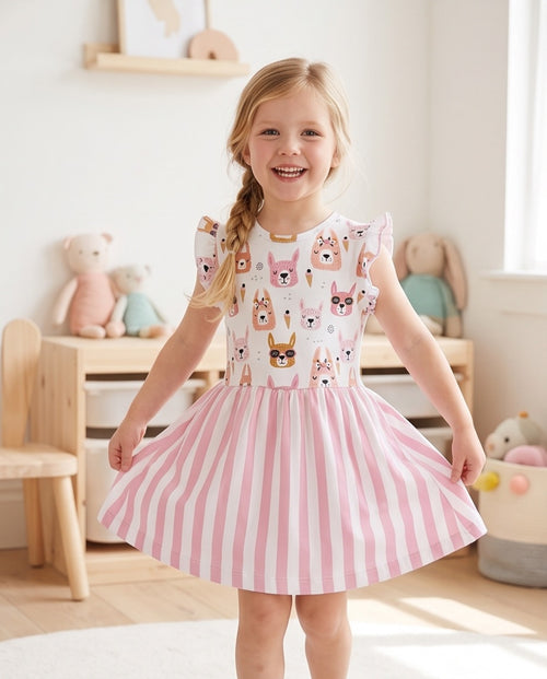 BIO Sommerkleid Alpakas