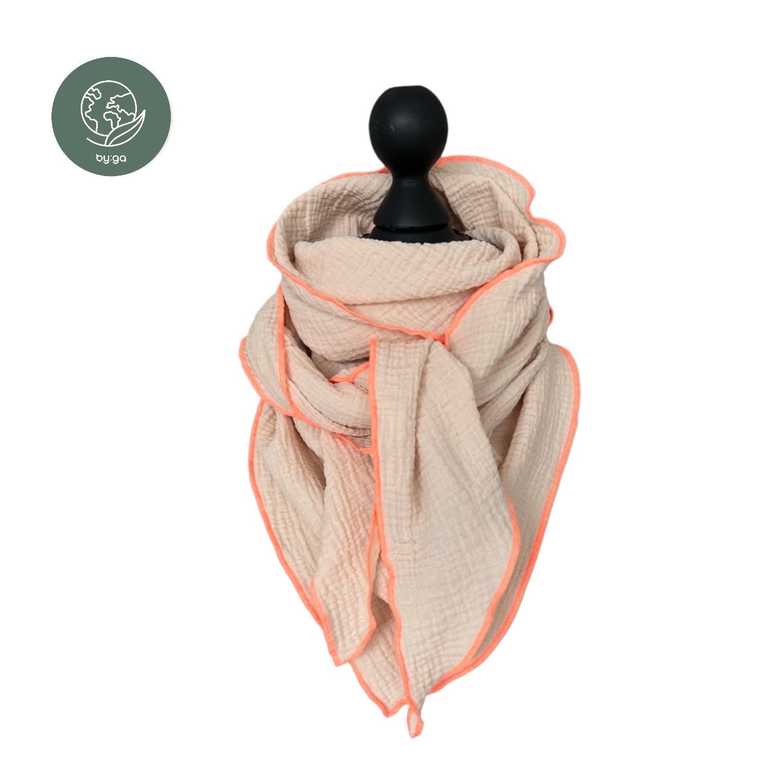 BIO Musselin Dreieckstuch nude