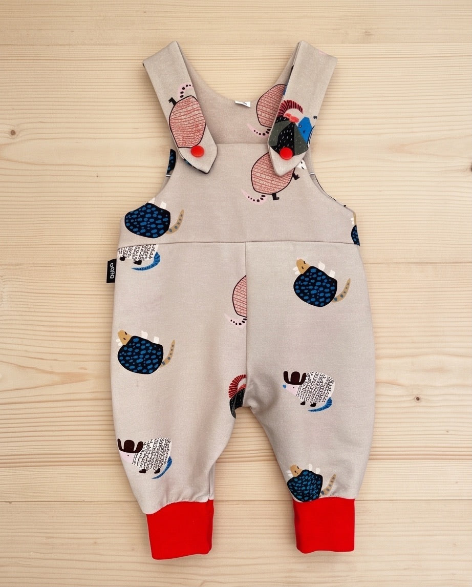 BIO Baby Latzhose Gürteltier